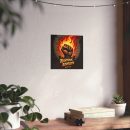 Righteous Advocate fist flame poster | Matte Vertical Poster, Amos 5:24