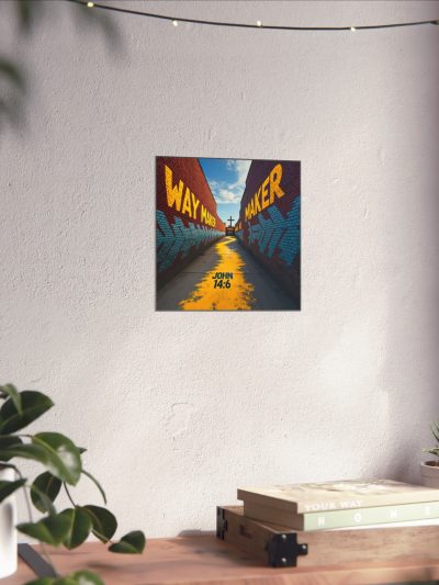 Way Maker John 14:6 Matte Poster | Christian Scripture Wall Art