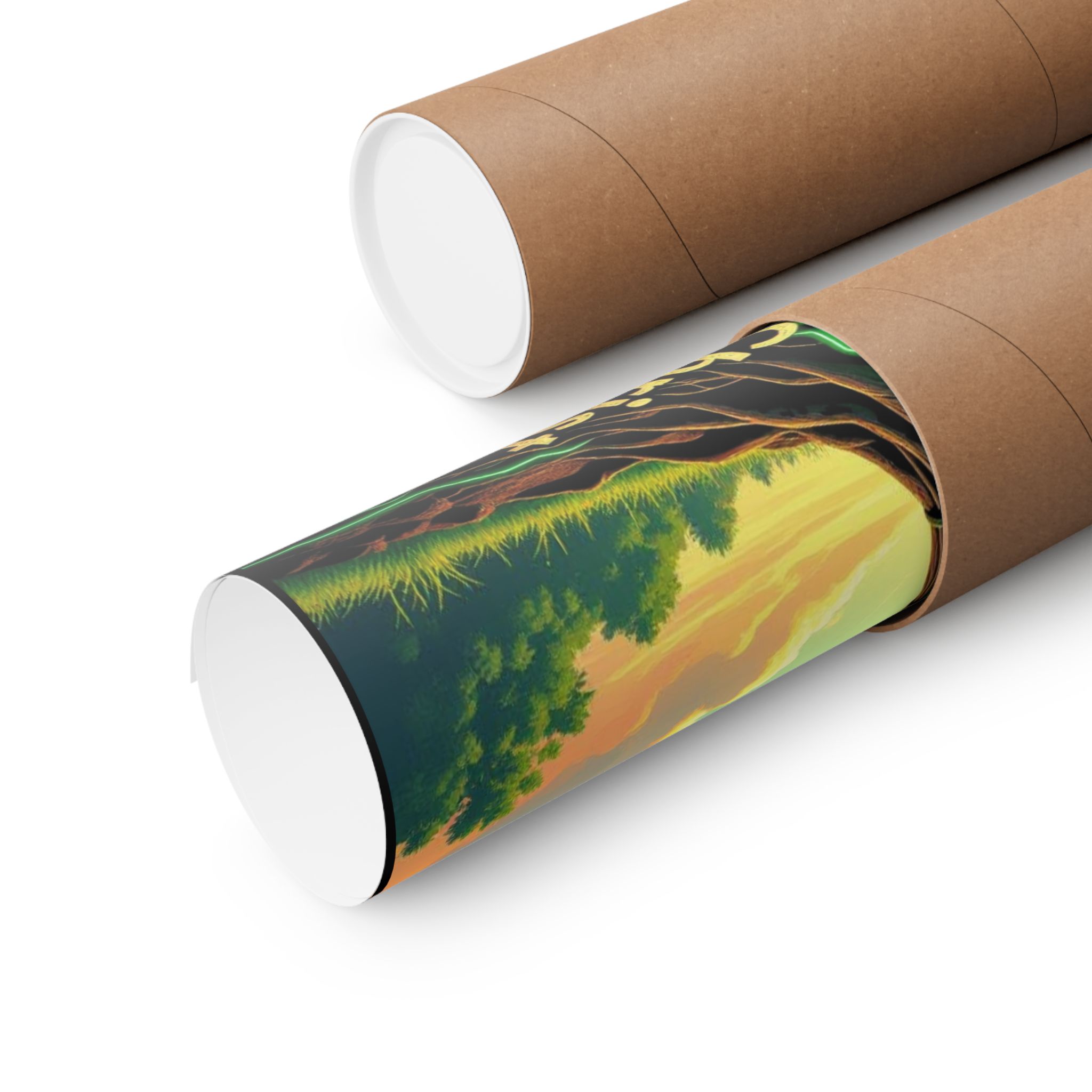 Rooted in Christ Cross Tree Poster | Matte Vertical Poster - Image 2