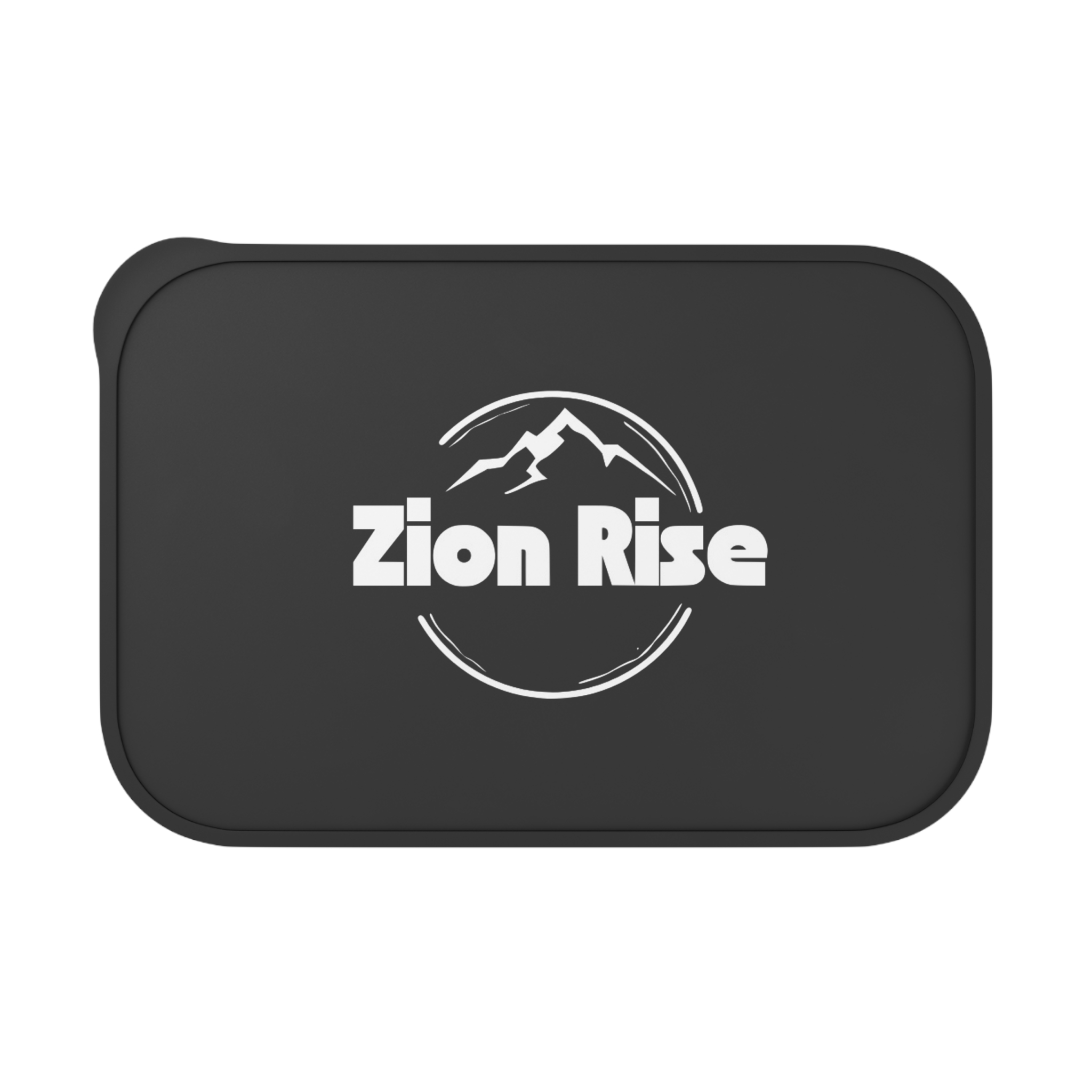 Zion Rise mountain logo Bento Box | PLA lunch container with band & utensils - Image 3