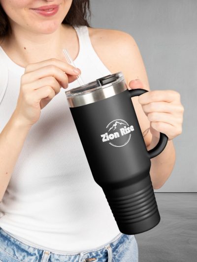 Zion Rise Logo 40oz Travel Mug | Insulated Tumbler with Handle