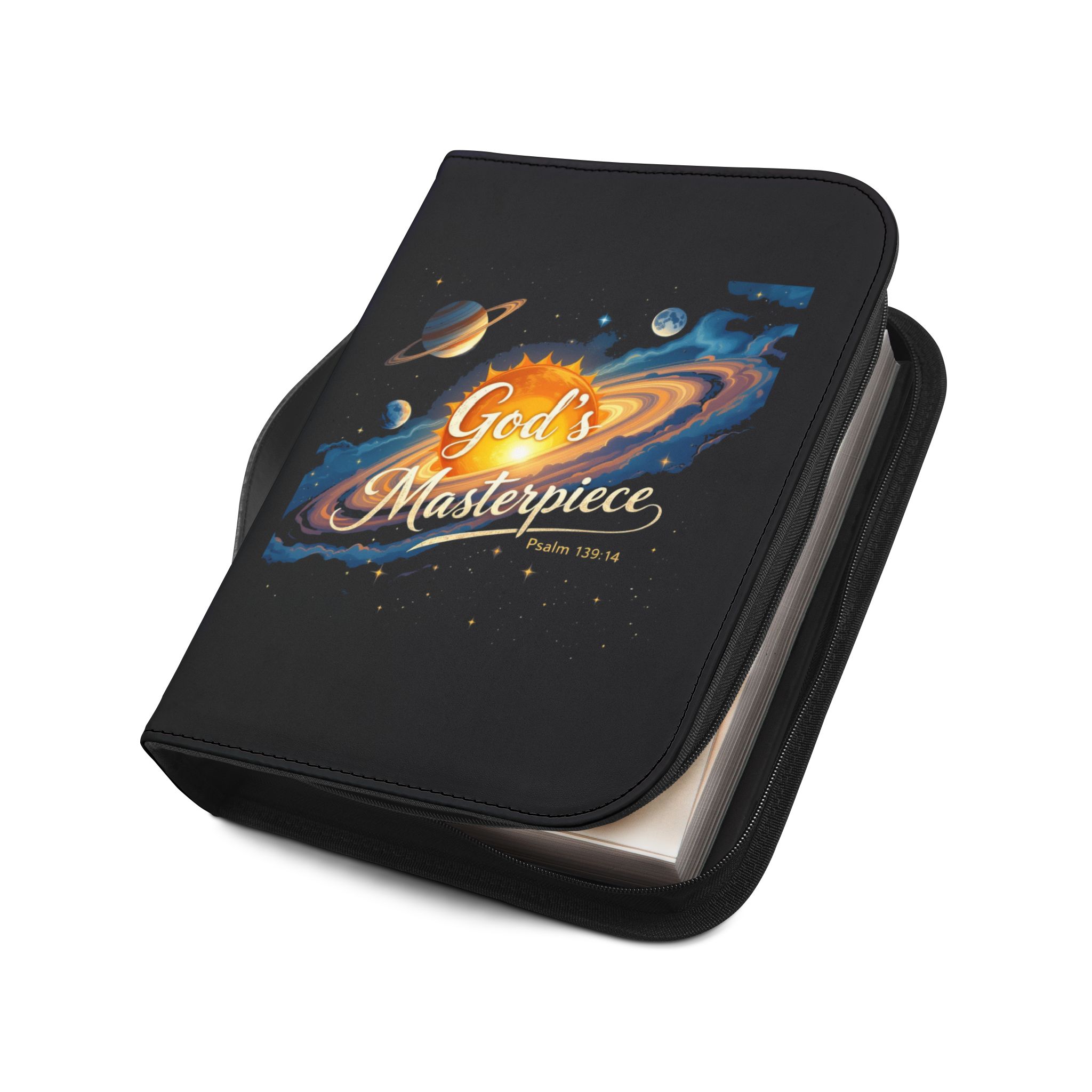 God's Masterpiece Bible Cover | Psalm 19:1 Space Galaxy Design - Image 8