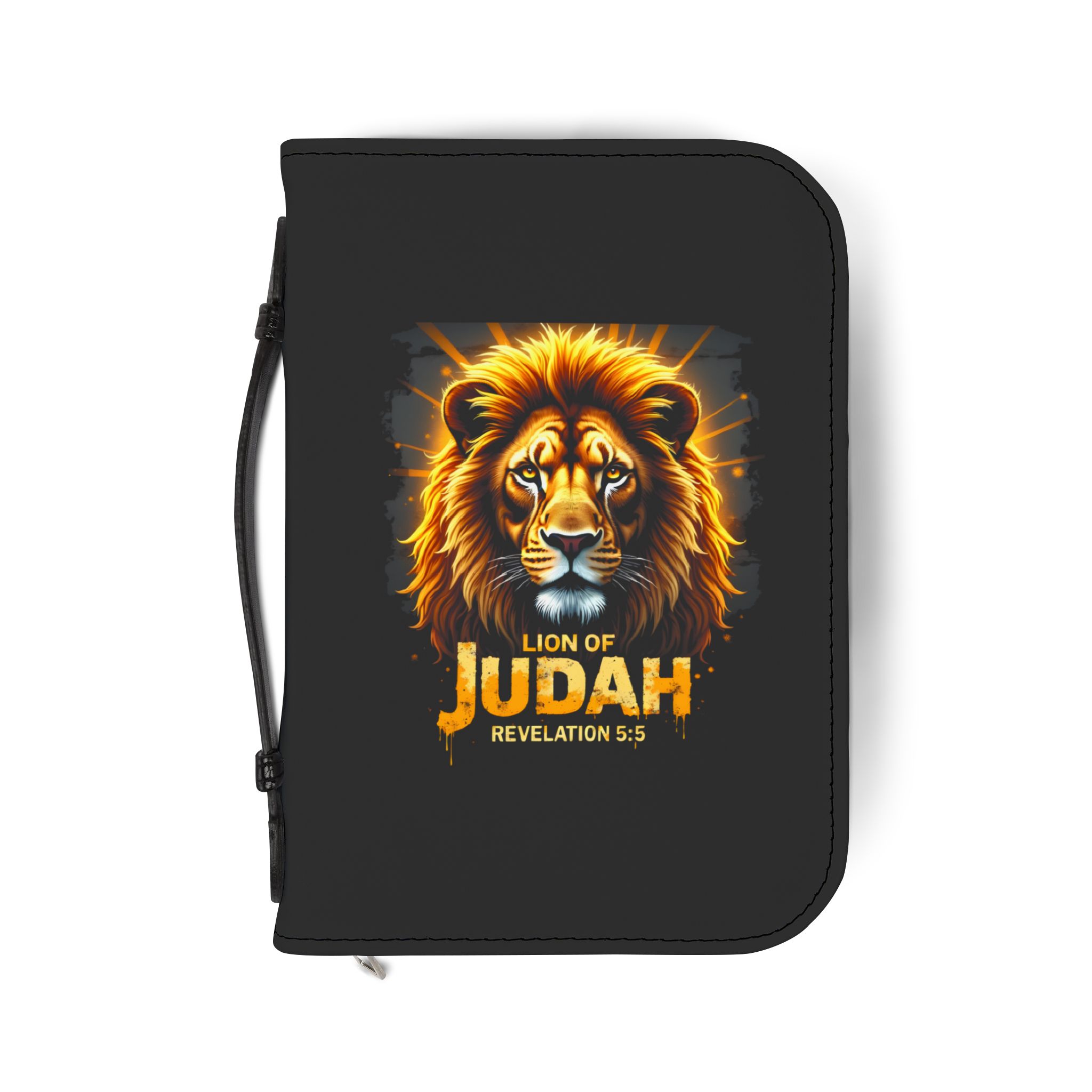 Lion of Judah Bible Cover | Revelation 5:5 Scripture Zippered Case - Image 2