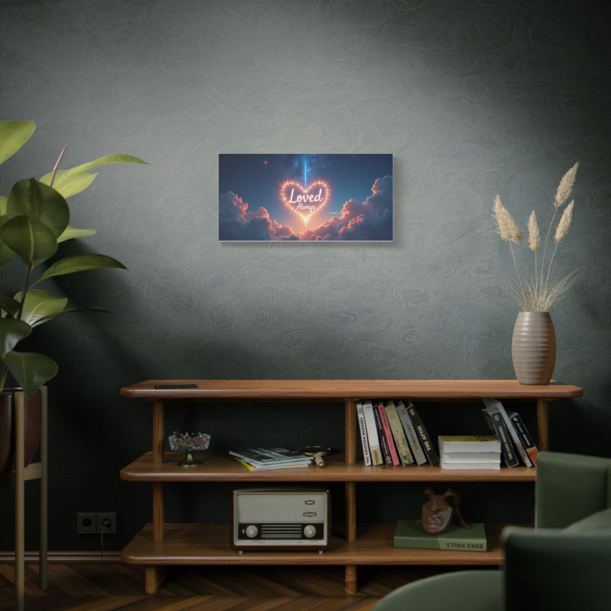 Loved Always Heart Wall Art — Matte Stretched Canvas - Image 4
