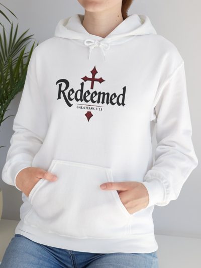 Christian, Faith Inspired, Redeemed, Unisex Heavy Blend™ Hooded Sweatshirt