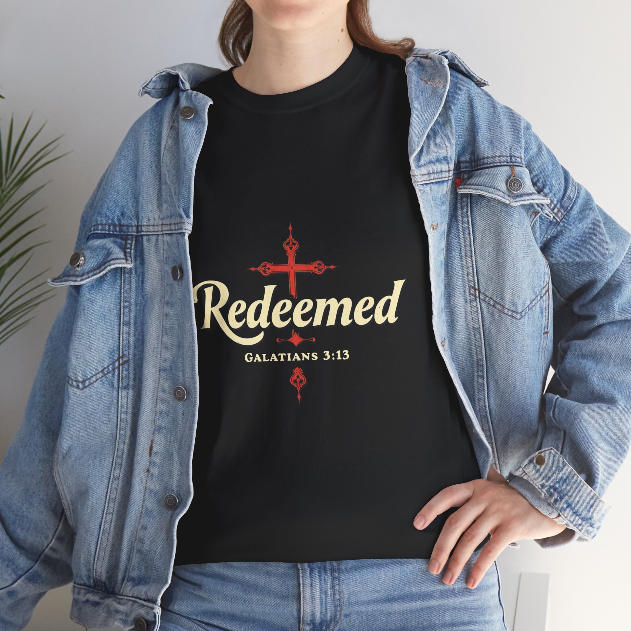 Christian, Faith Inspired, Redeemed, Unisex Heavy Cotton Tee