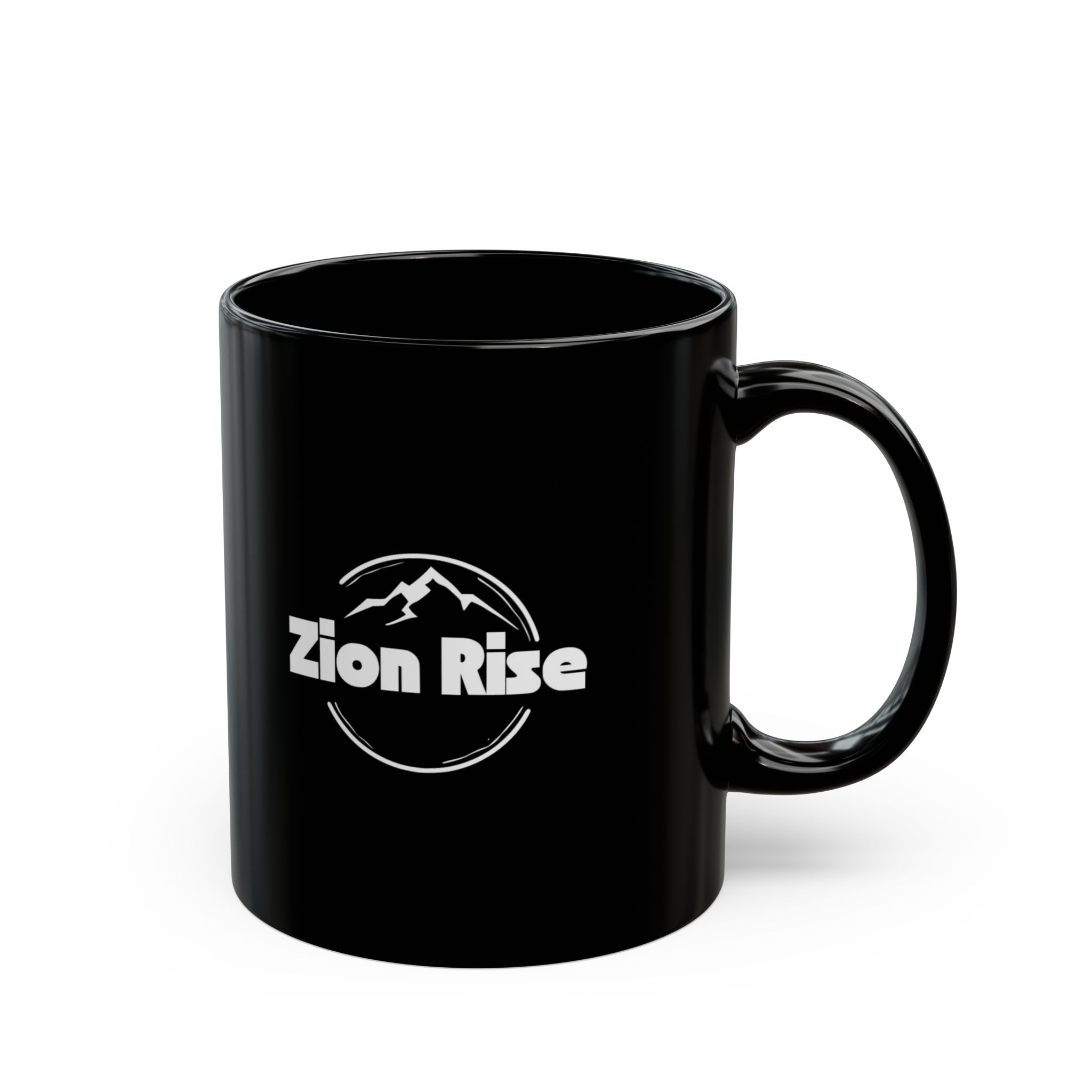 Zion Rise Black Coffee Mug — Mountain Logo Ceramic Mug (11oz & 15oz) - Image 3
