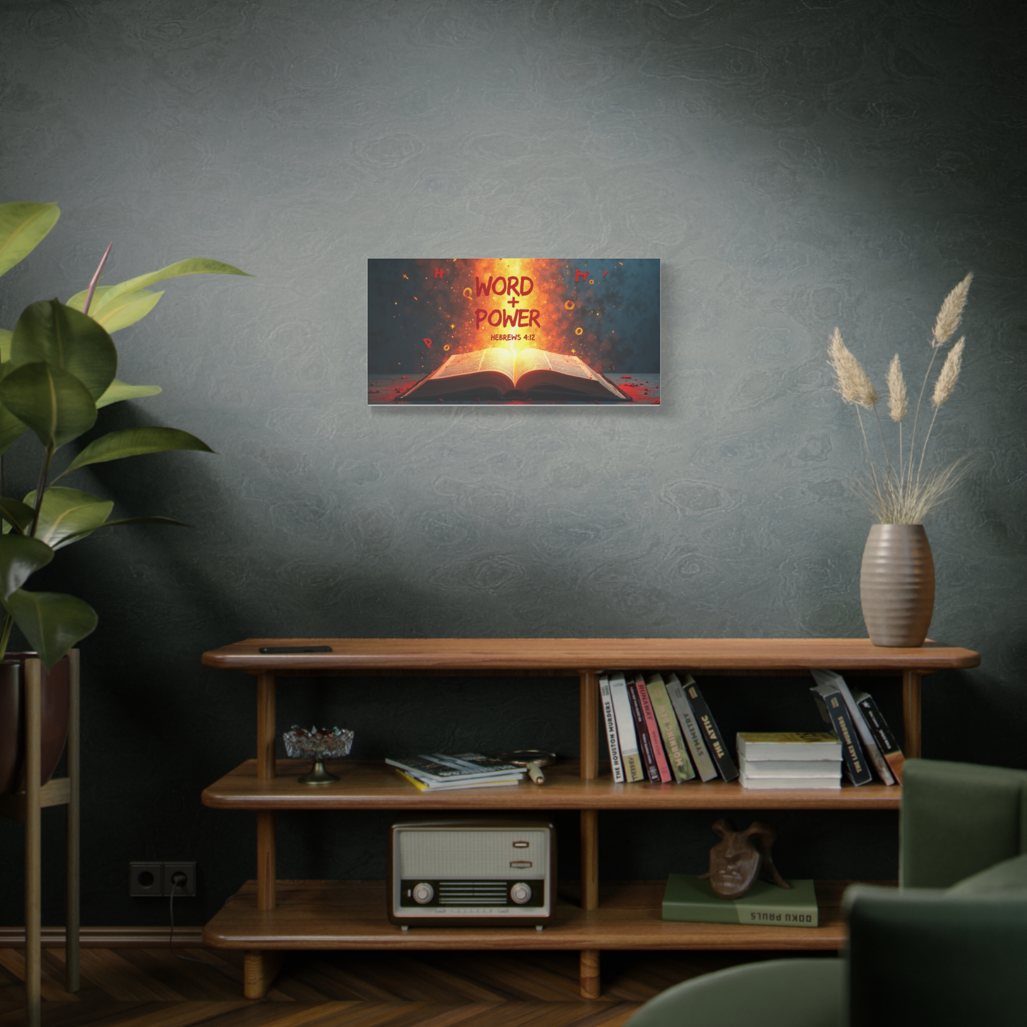 Word + Power: Hebrews 4:12 Matte Canvas Wall Art - Image 4