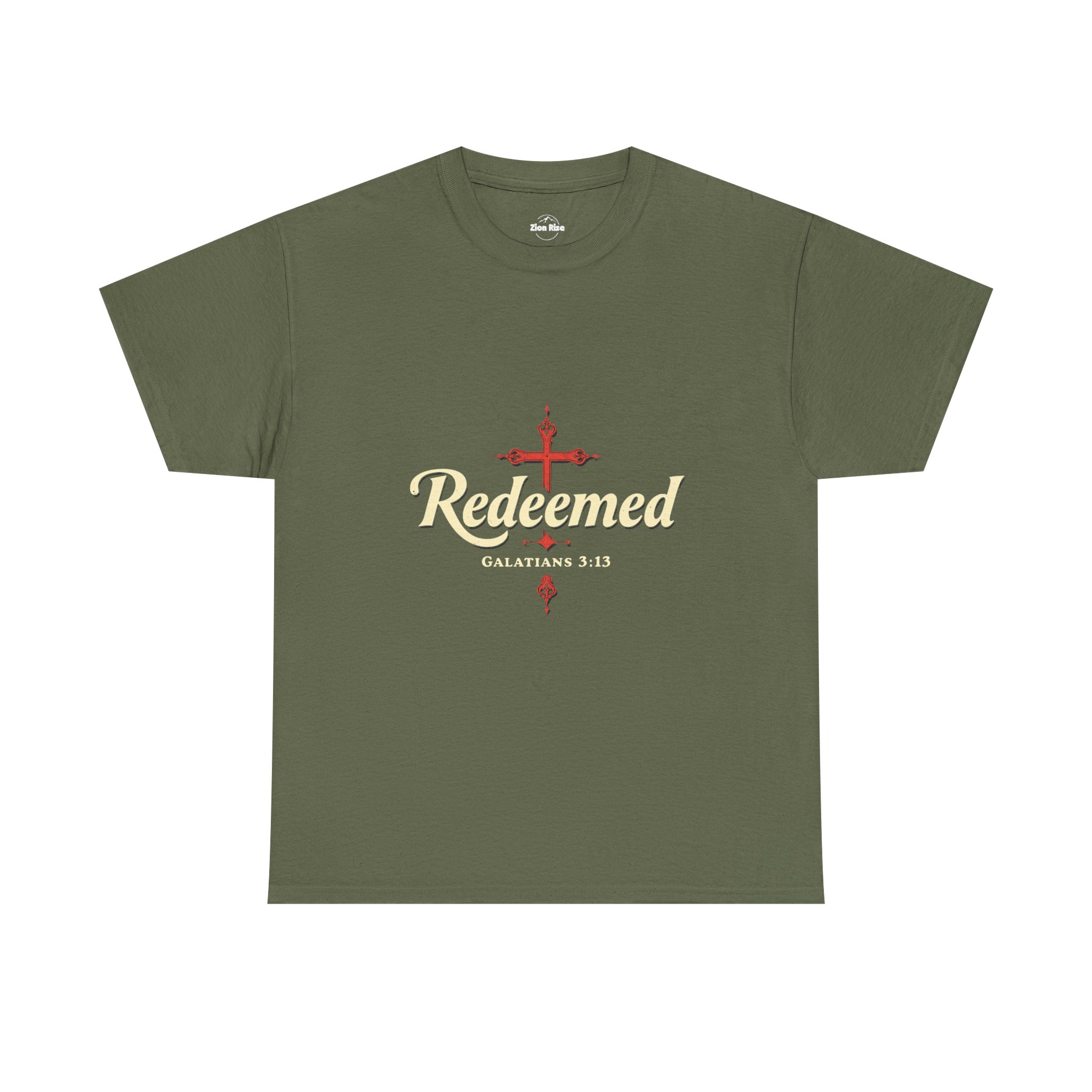 Christian, Faith Inspired, Redeemed, Unisex Heavy Cotton Tee - Image 10