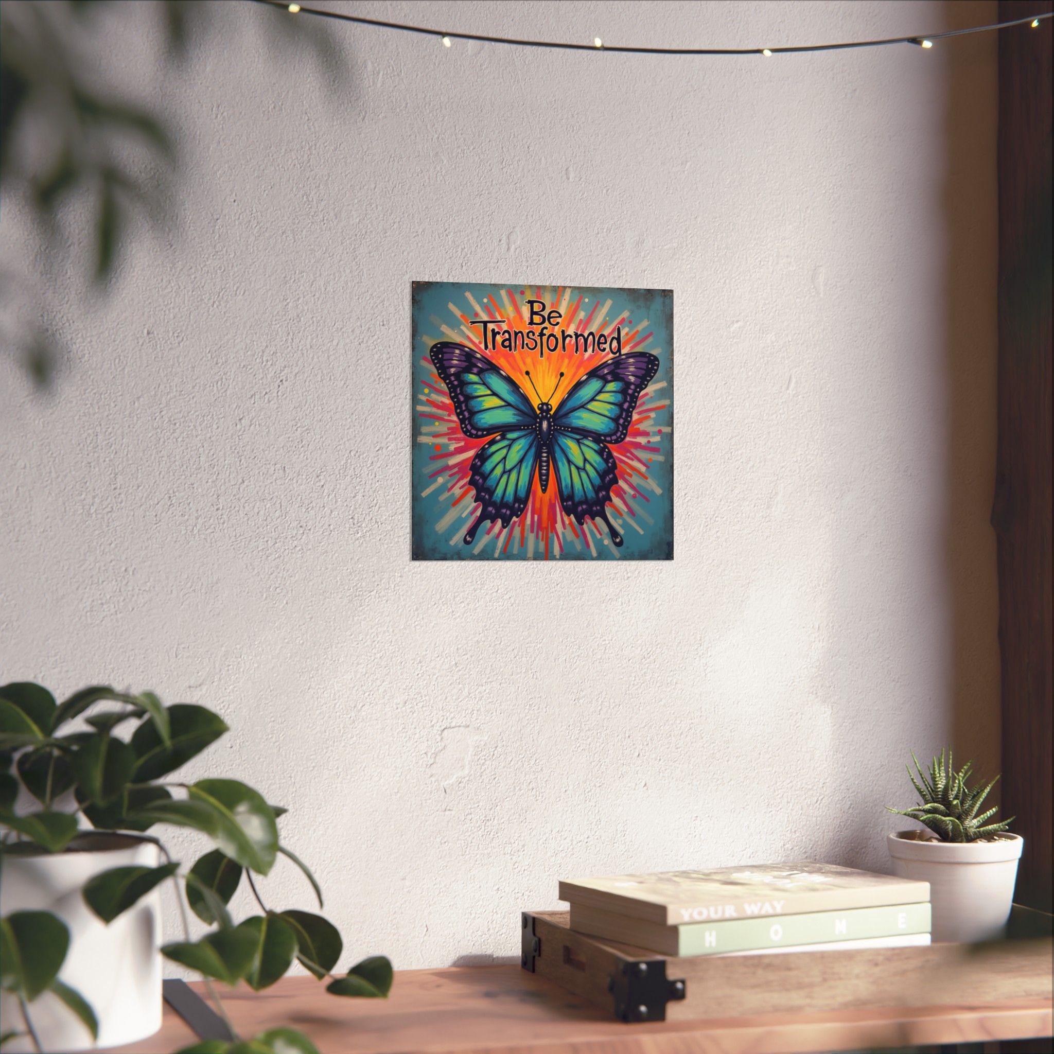 Be Transformed Butterfly Poster | Matte Vertical Wall Art
