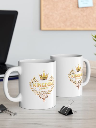 Golden Wreath Ceramic Mug - Perfect Gift for Tea Lovers, Coffee Enthusiasts, Celebrations, Home Décor, Kitchen Accessory