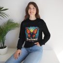 Transformed Butterfly sweatshirt | Christian Scripture Romans 12:2, Monarch Wings, Faith Apparel