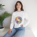 Shine Bright rainbow paint splatter Sweatshirt | motivational crewneck