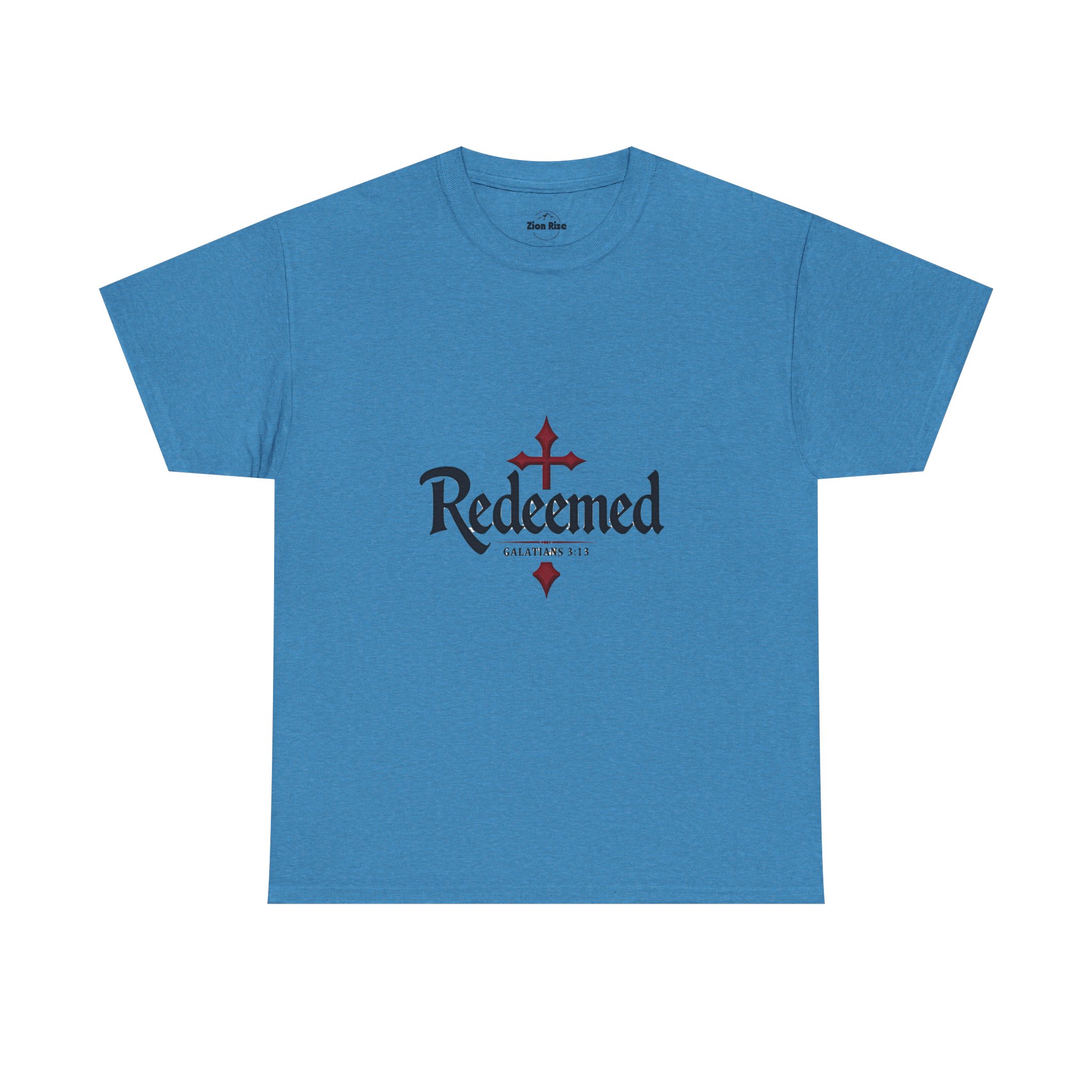 Christian, Faith Inspired, Redeemed, Unisex Heavy Cotton Tee - Image 12