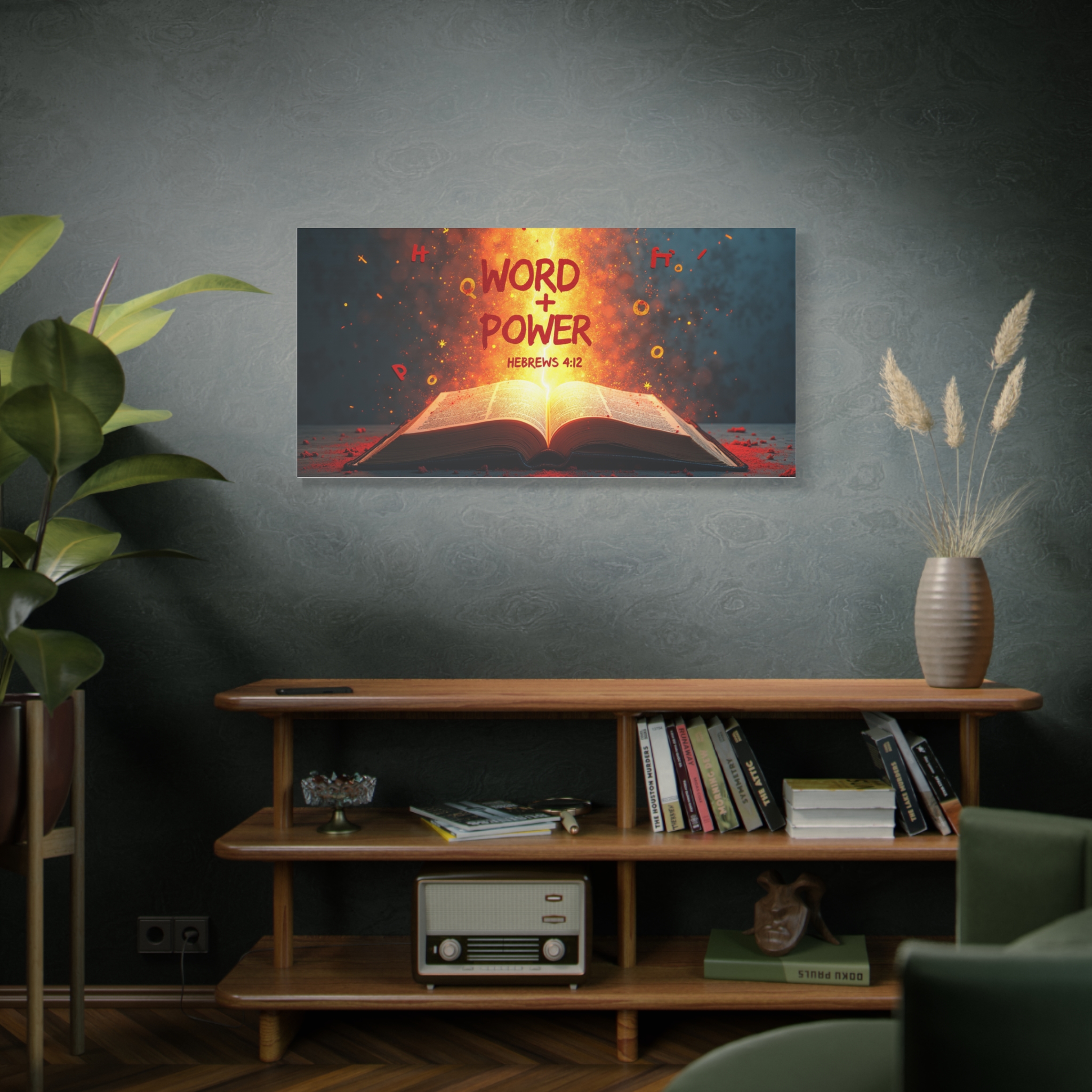 Word + Power: Hebrews 4:12 Matte Canvas Wall Art - Image 6