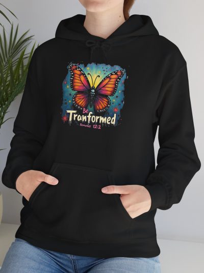 Transformed Butterfly Hoodie | Colorful Monarch Illustration