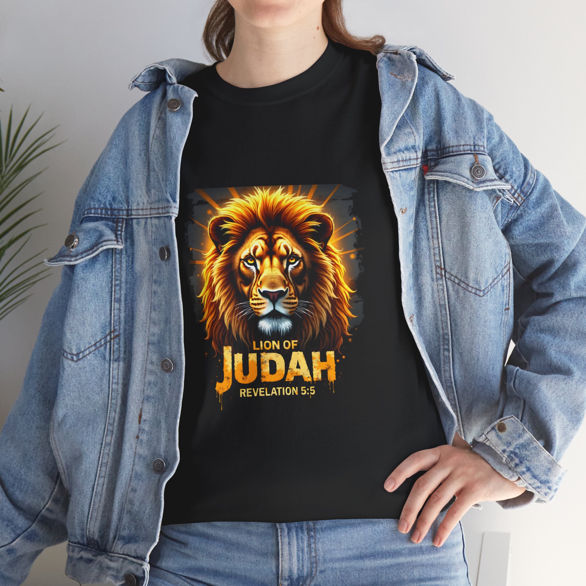 Lion of Judah T-Shirt | Religious Scripture Revelation 5:5 Graphic Tee