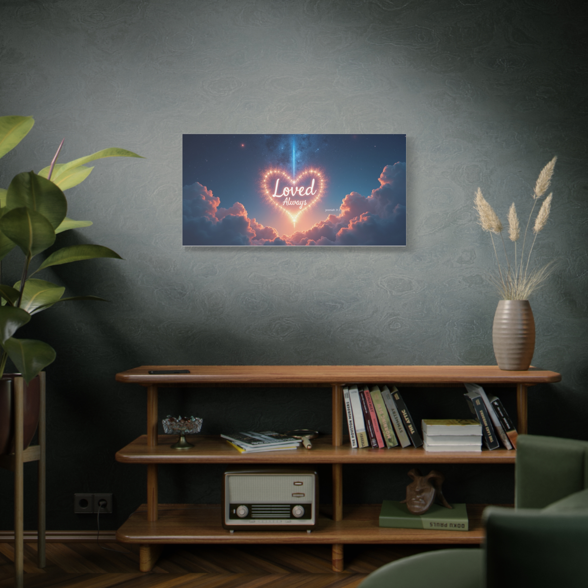 Loved Always Heart Wall Art — Matte Stretched Canvas - Image 5