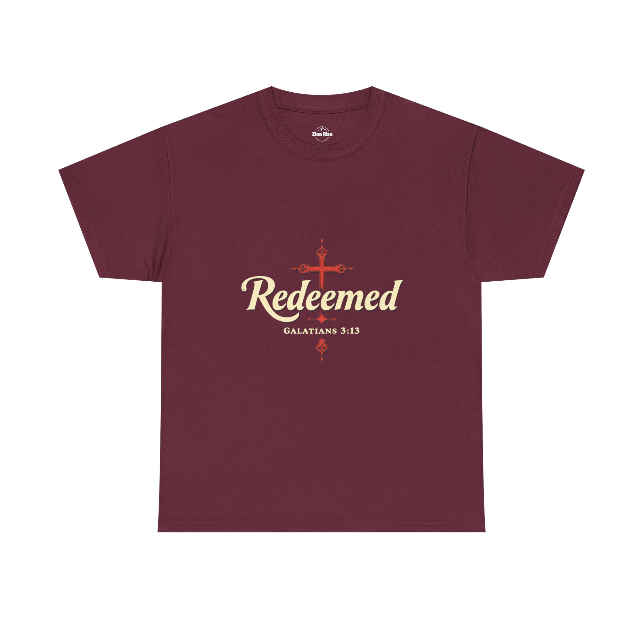 Christian, Faith Inspired, Redeemed, Unisex Heavy Cotton Tee - Image 5