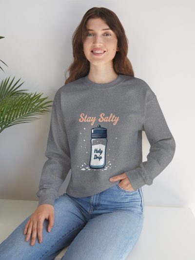 Stay Salty Crewneck Sweatshirt | Unisex Sweatshirt, Casual Wear, Gift for Friends, Beach Vibes, Summer Fashion