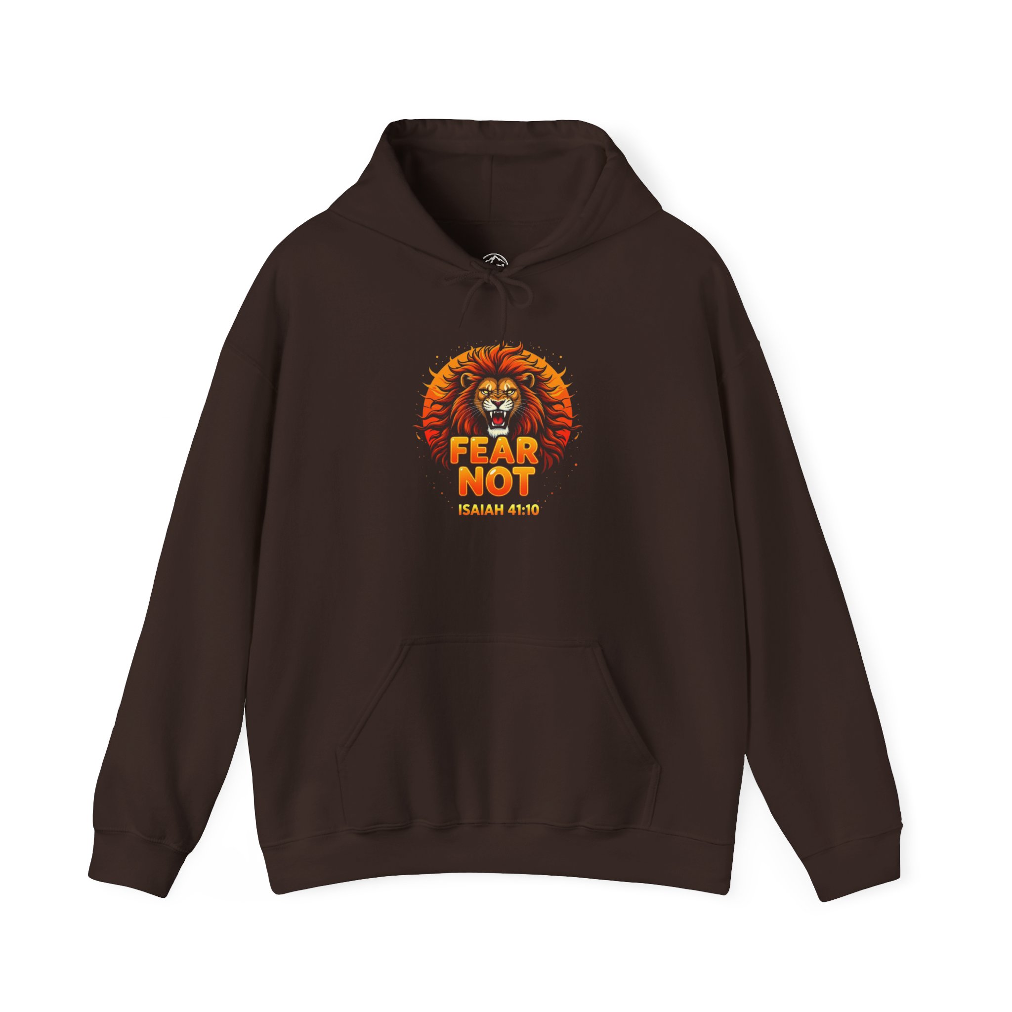 Fear Not Lion Hooded Sweatshirt, Cozy Unisex Hoodie, Animal Lover Gift, Spiritual Apparel, Inspirational Sweatshirt, Everyday Comfort Wear - Image 6