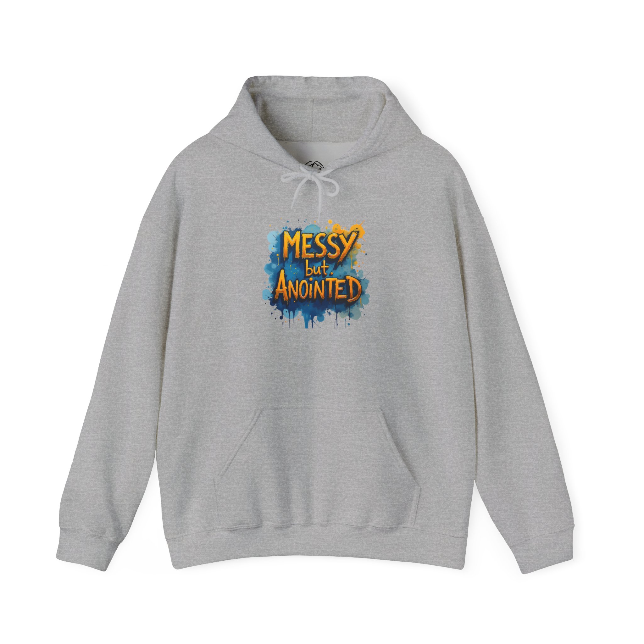 Messy but Anointed Hoodie - Unisex Heavy Blend Sweatshirt, Cozy Gift, Inspirational Apparel, Church Events, Casual Wear - Image 9