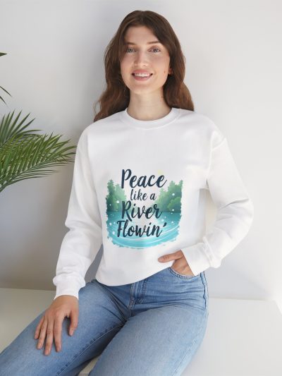 Peace Like a River Flowin' Crewneck Sweatshirt, Cozy Unisex Sweatshirt, Relaxed Fit Sweatshirt, Gift for Nature Lovers, Inspirational [...]
