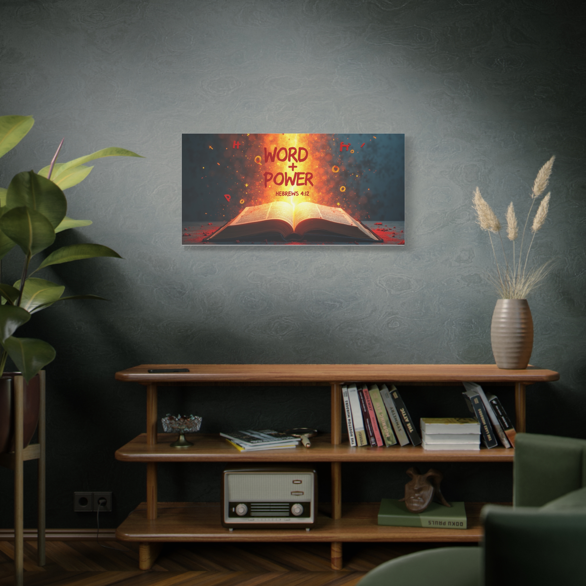 Word + Power: Hebrews 4:12 Matte Canvas Wall Art - Image 5