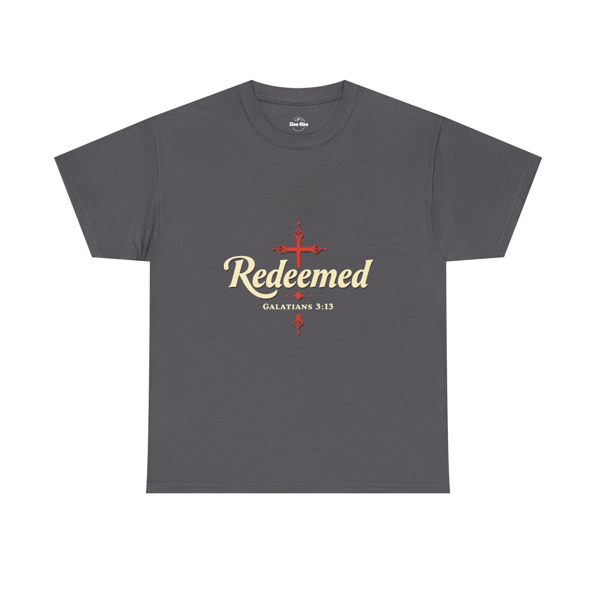 Christian, Faith Inspired, Redeemed, Unisex Heavy Cotton Tee - Image 9