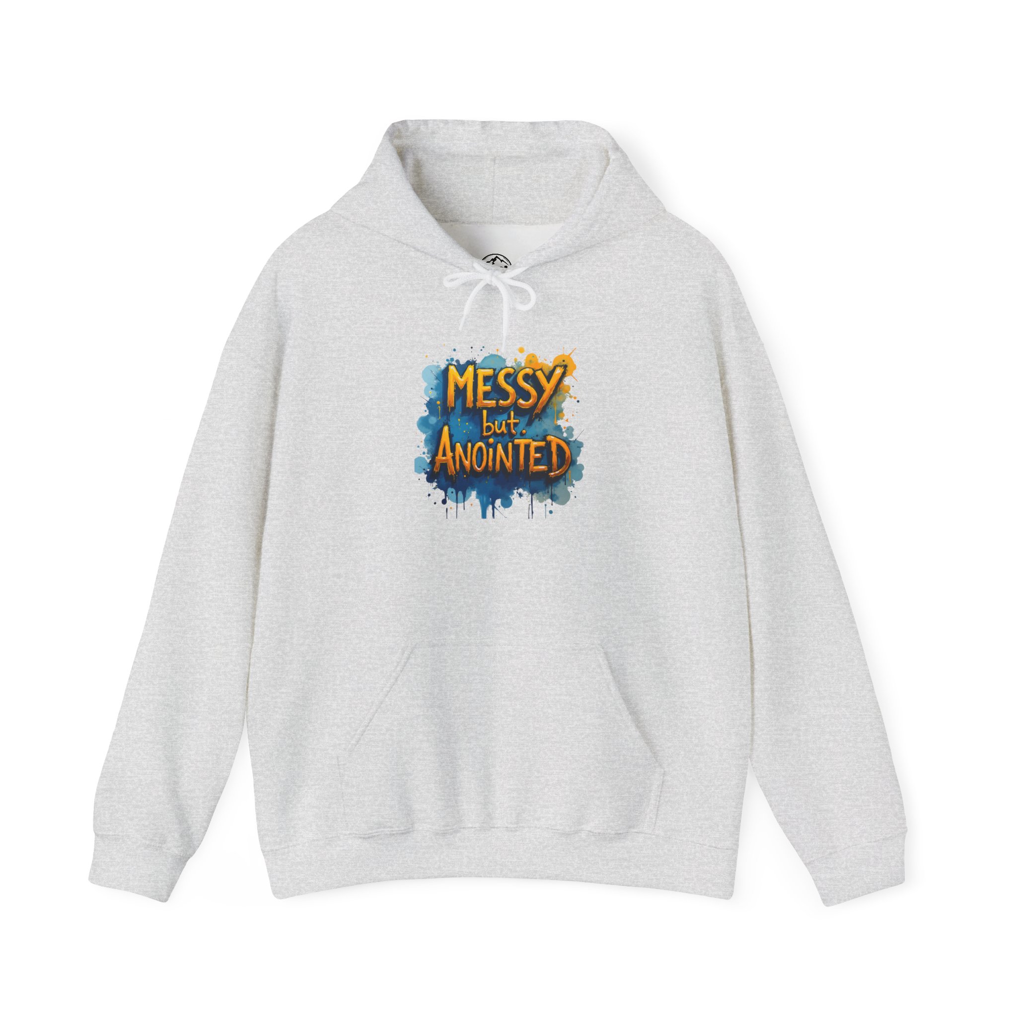 Messy but Anointed Hoodie - Unisex Heavy Blend Sweatshirt, Cozy Gift, Inspirational Apparel, Church Events, Casual Wear - Image 6