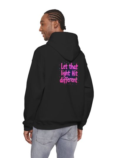 Unisex Heavy Blend Hooded Sweatshirt - 'Let that light Hit different' - Cozy Gift for Teens, Casual Wear, Street Style, Birthday, [...]