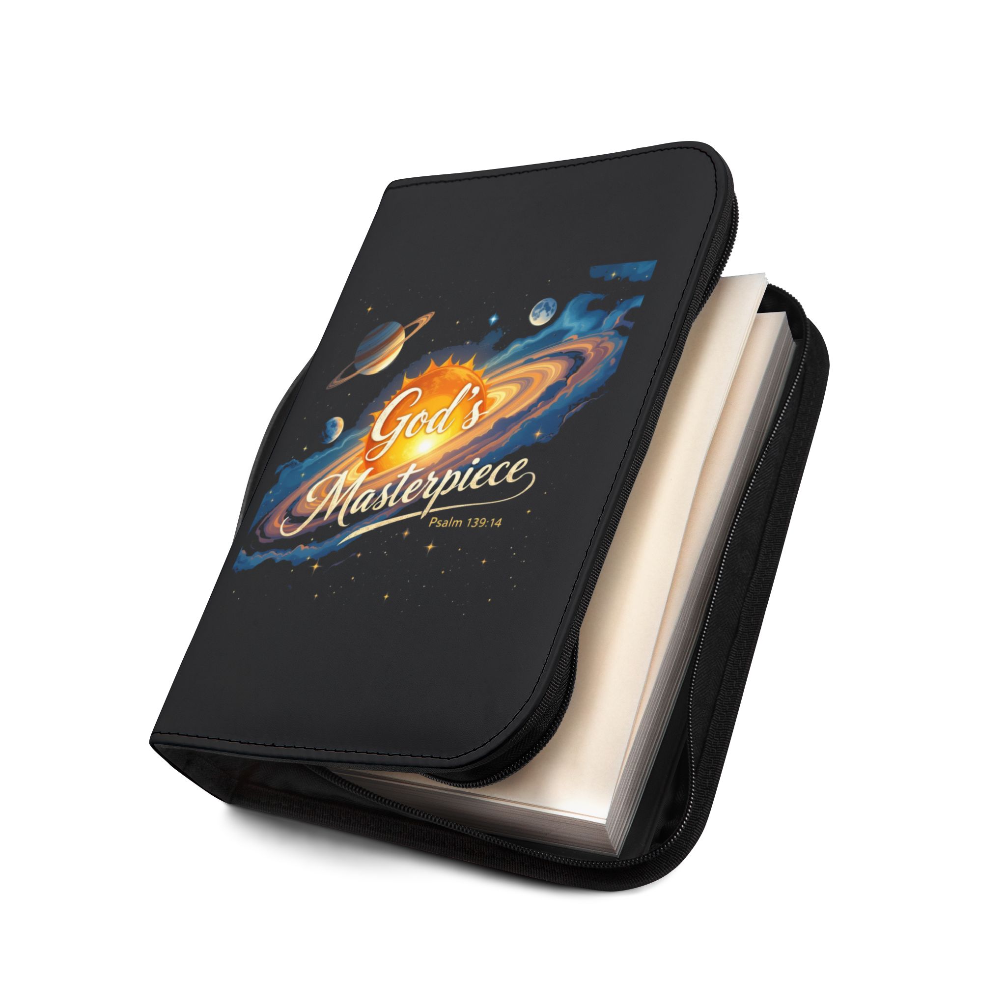 God's Masterpiece Bible Cover | Psalm 19:1 Space Galaxy Design - Image 7