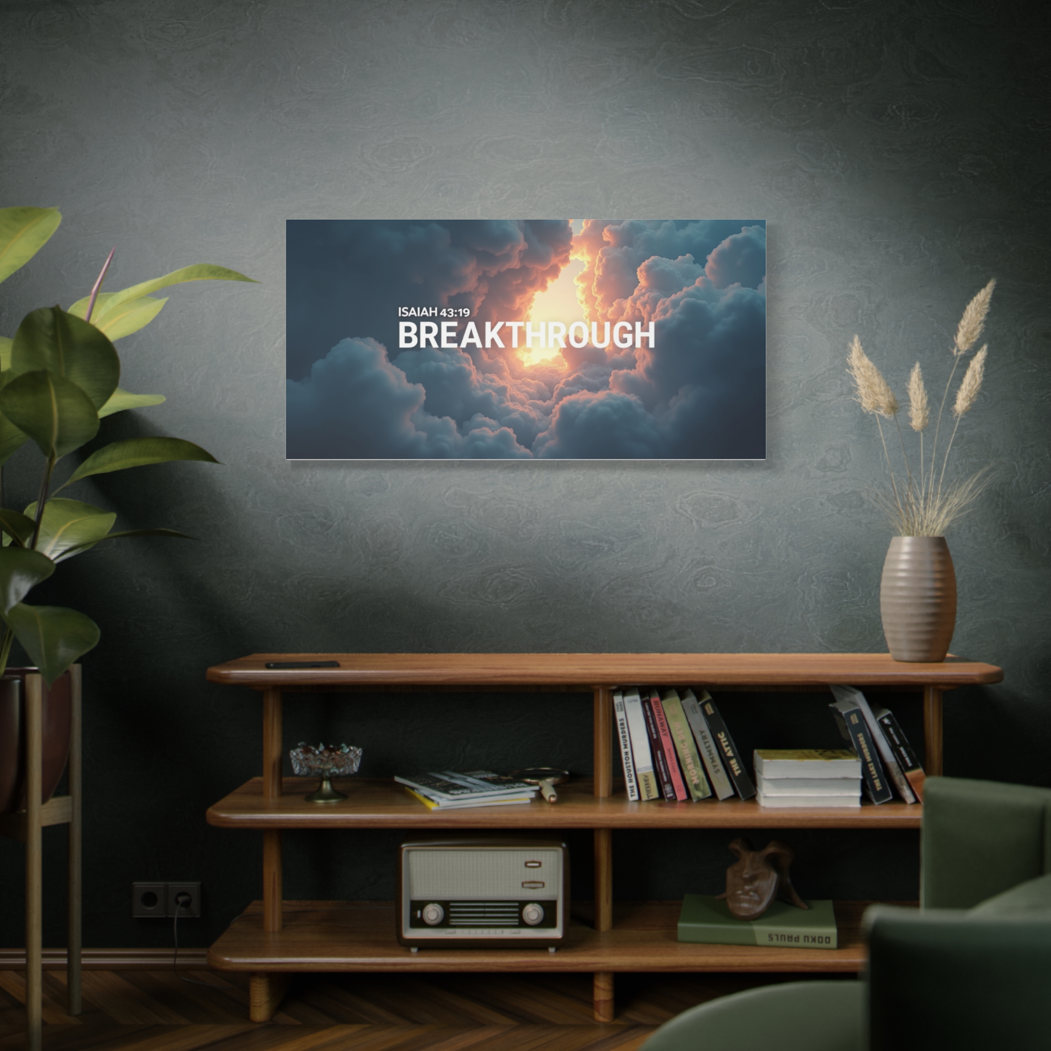 Breakthrough Canvas Wall Art — Isaiah 43:19 Inspirational Matte Stretched Canvas - Image 6
