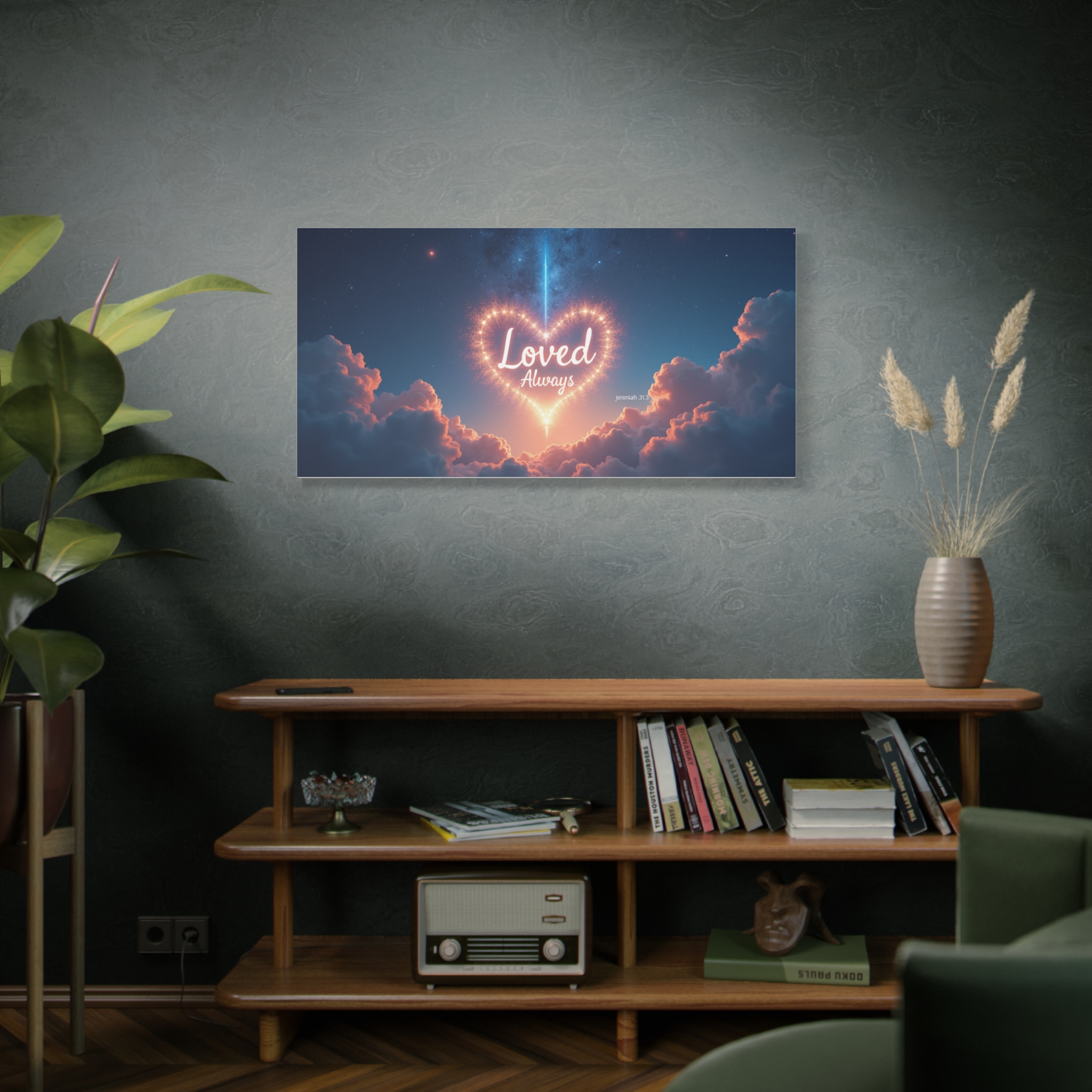 Loved Always Heart Wall Art — Matte Stretched Canvas - Image 6