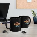 Kingdom Over Culture Coffee Mug - Inspirational Gift, Black Mug for Tea Lovers, Unique Drinkware, Motivational Cup