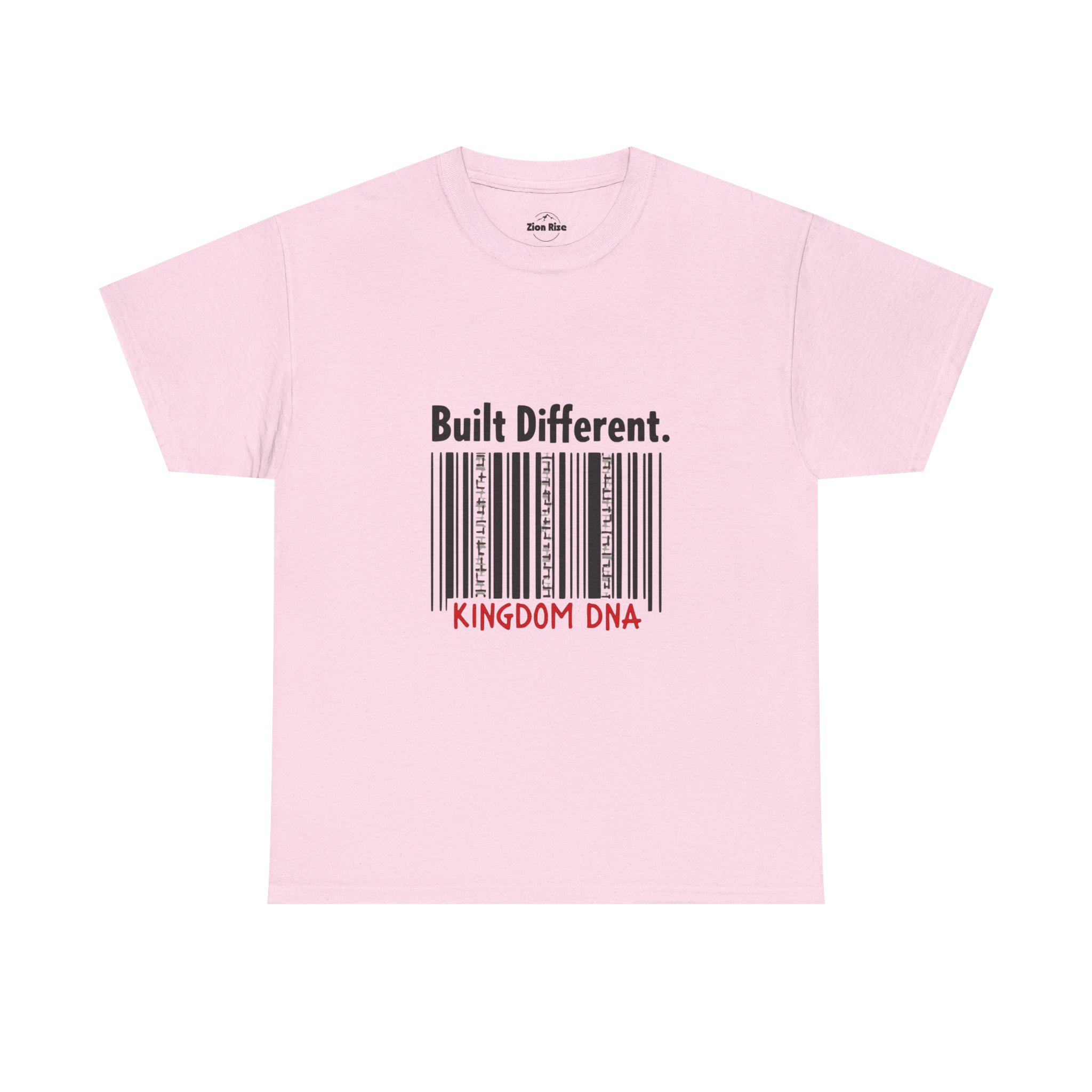Unisex Heavy Cotton Tee - "Built Different" DNA Barcode Shirt, Casual Wear, Graphic Tee, Gift for Him/Her, Motivational Style - Image 15