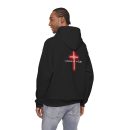 Faith-Inspired Unisex Hooded Sweatshirt, Cozy Christian Gift, Cross Design Apparel, Perfect for Religious Gatherings, Gift for Him/Her