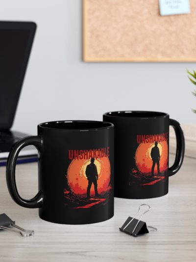 Bold 'Unshakable' Black Coffee Mug | Inspirational Quote Cup for Coffee Lovers, Gift for Motivation, Unique Drinkware, Office [...]
