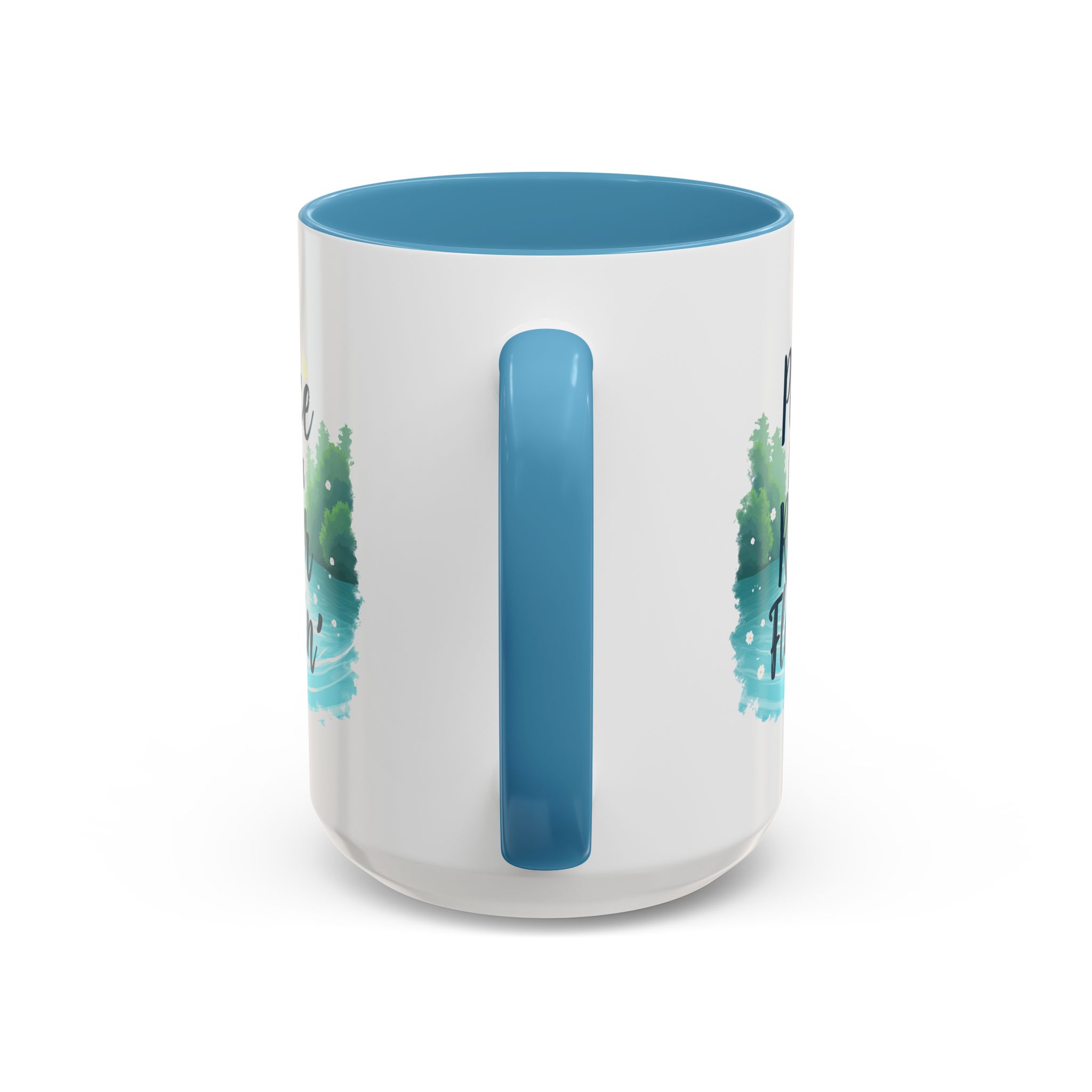Serene Coffee Mug, Peace Like a River Flowin', Gift for Nature Lovers, Cozy Home Decor, Inspirational Drinkware, Motivational Gift - Image 6