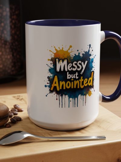 Messy but Anointed Coffee Mug - Inspirational Gift, Colorful Mug, Motivational Coffee Cup, Unique Kitchen Decor, Perfect for Coffee [...]