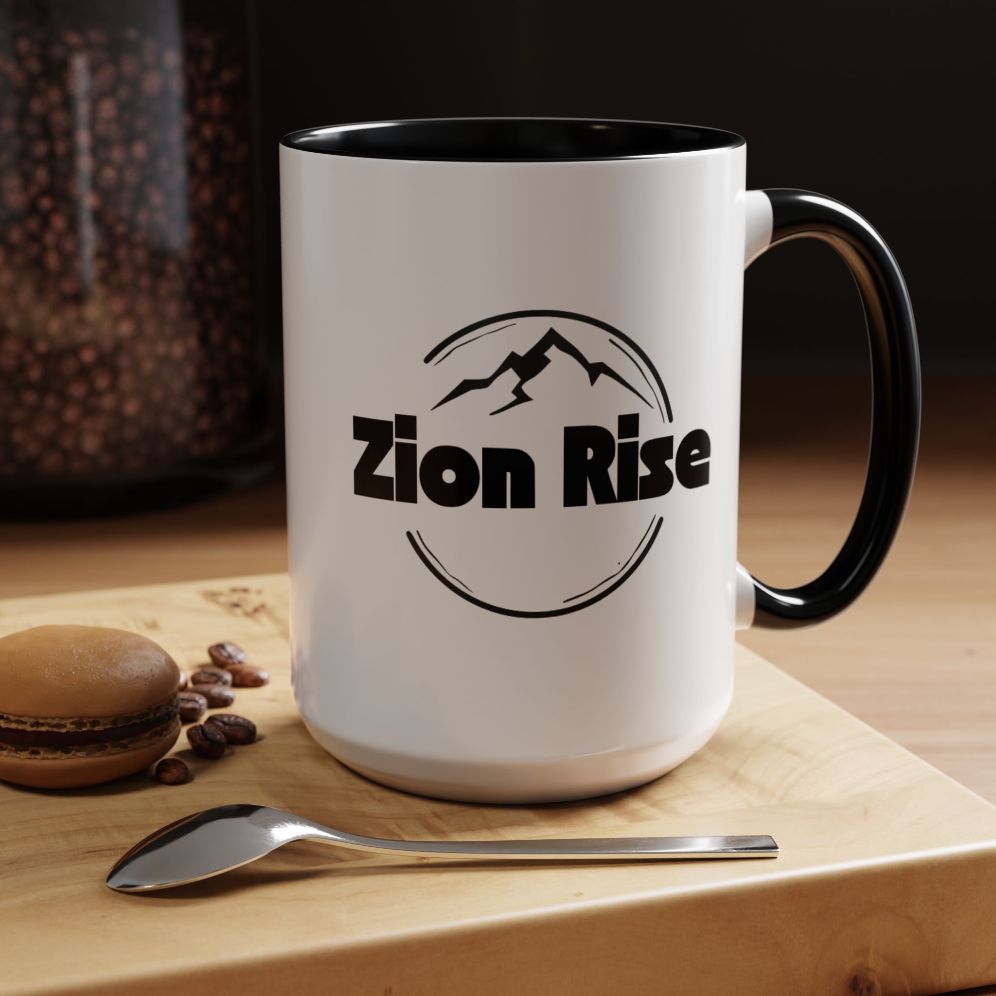 Zion Rise Accent Coffee Mug - Perfect for Nature Lovers, Adventurers, Home Office Decor, Gift for Hikers, Motivational Coffee Cup - Image 6