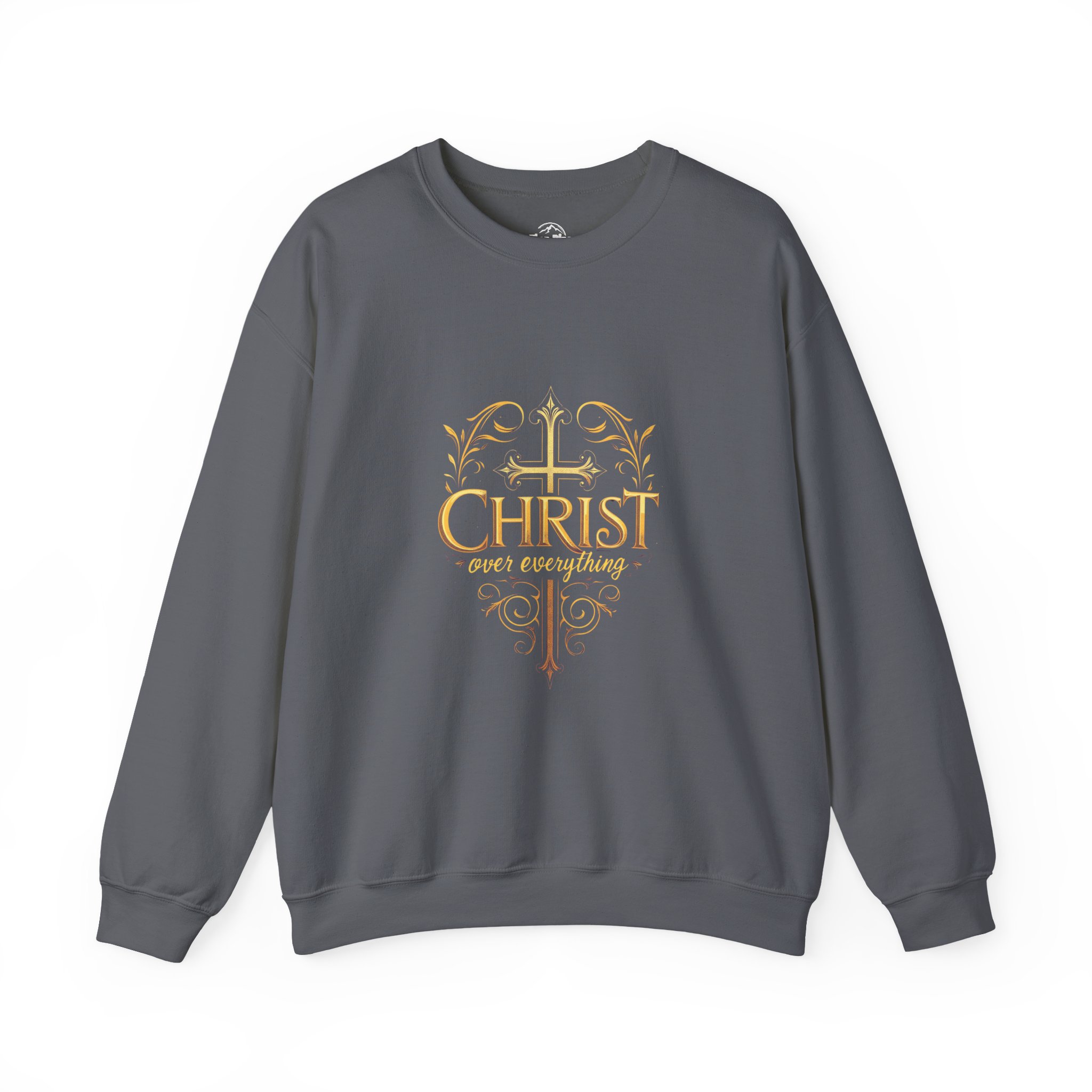 Christ Over Everything Crewneck Sweatshirt - Cozy Christian Apparel for Faith Lovers, Unisex Gift for Holidays, Church Events, Everyday Wear - Image 9