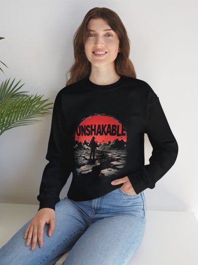 Unshakable Crewneck Sweatshirt - Motivational Gift for Him/Her, Cozy Casual Wear, Motivational Fitness, Unique Sweatshirt