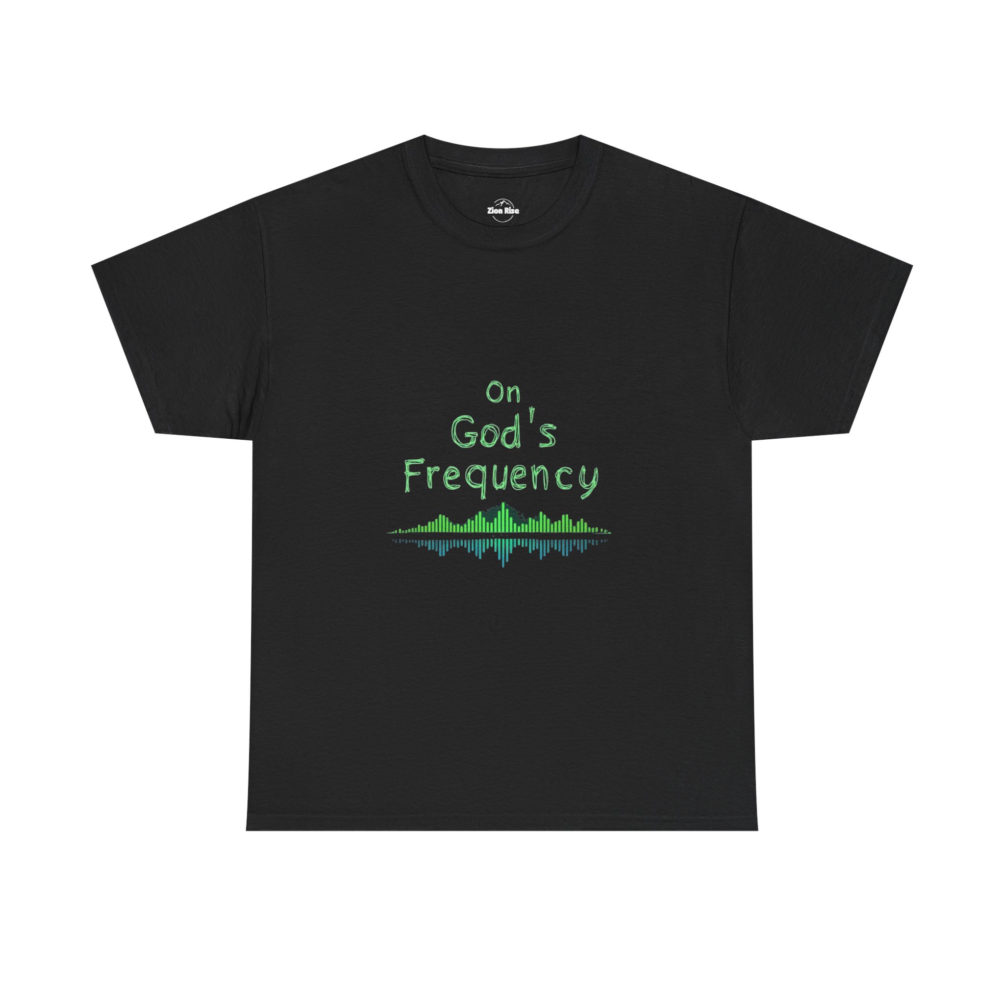On God's Frequency Unisex Heavy Cotton Tee | Spiritual Shirts, Gift for Believers, Christian Apparel, Faith-Based Clothing - Image 3