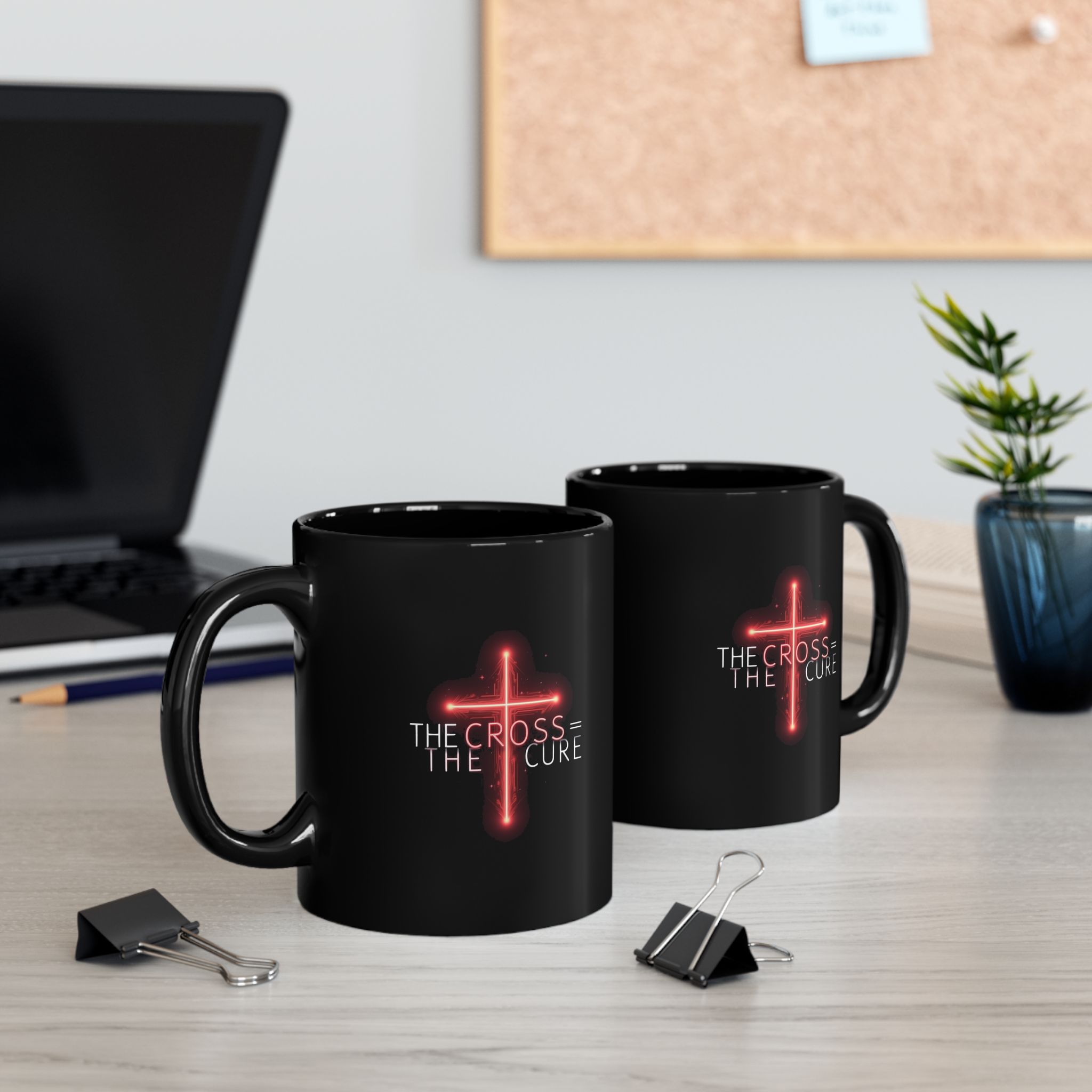 Cross-Themed Coffee Mug for Faith Reflection, Inspirational Gift, Religious Decor, 11oz & 15oz, Perfect for Daily Use or Holidays