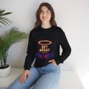 Illuminated Message Crewneck Sweatshirt: Cozy Gift, Unisex Fashion, Vibrant Design, Streetwear Vibe, Perfect for Casual Outings