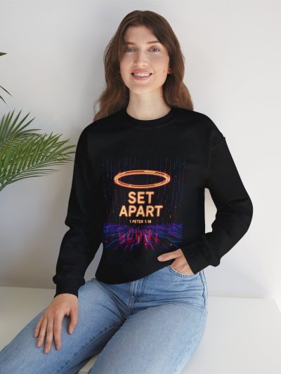 Illuminated Message Crewneck Sweatshirt: Cozy Gift, Unisex Fashion, Vibrant Design, Streetwear Vibe, Perfect for Casual Outings