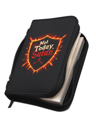 Not Today Satan Bible Cover - Inspirational Christian Journal Holder, Gifts for Believers, Spiritual Protection, Religious [...]