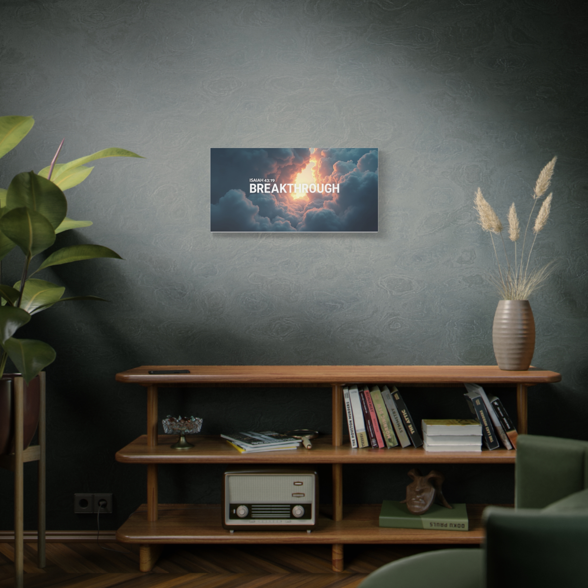 Breakthrough Canvas Wall Art — Isaiah 43:19 Inspirational Matte Stretched Canvas - Image 4