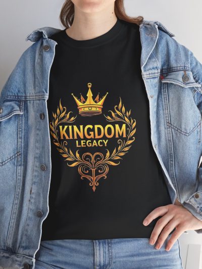 Crown Kingdom Unisex Heavy Cotton Tee, Casual Shirt, Gift for Royalty Lovers, Birthday Gift, Unique Graphic Tee